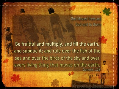 Genesis 1:28 Be Fruitful And Multiply (gold)